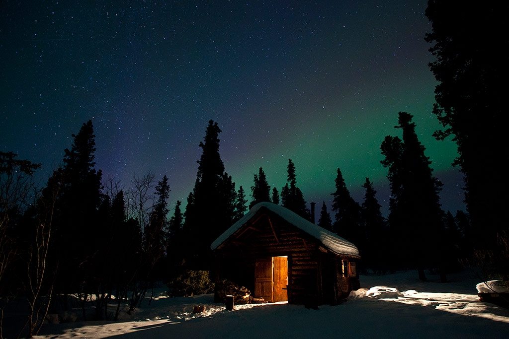 Denali Cabin Northern Lights