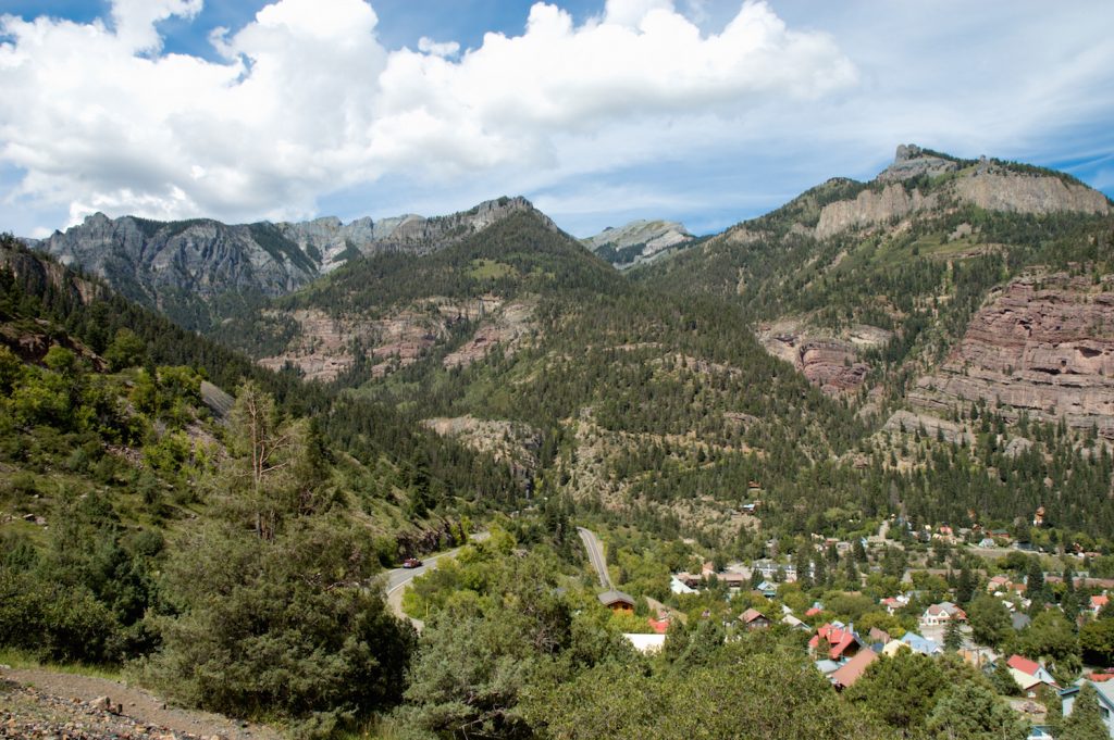Switchbacks above Ouray, Colorado