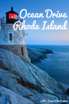 Ocean Drive in Rhode Island lighthouse view