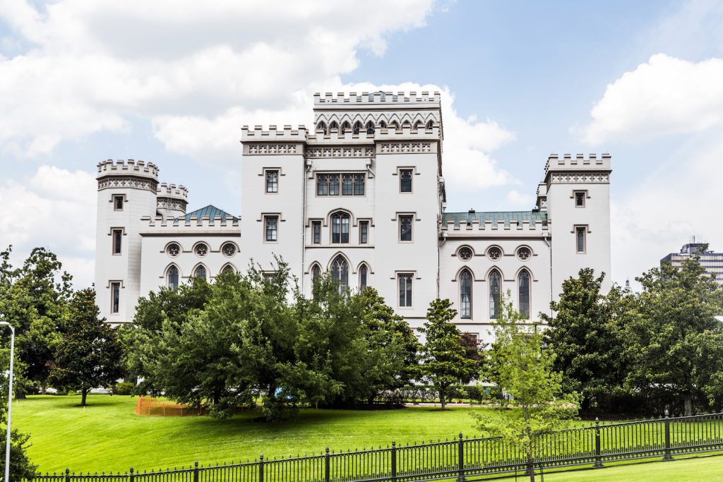 old historic state capitol in Baton Rouge