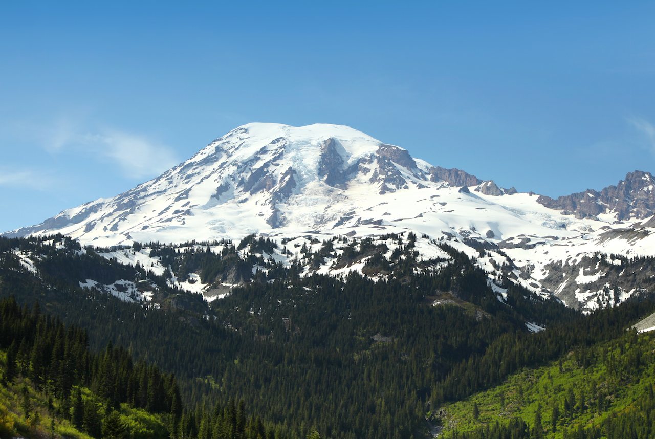 Mount Rainier in Spring