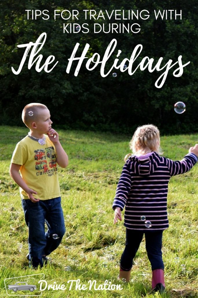 Tips for Traveling with Kids During the Holidays Pin