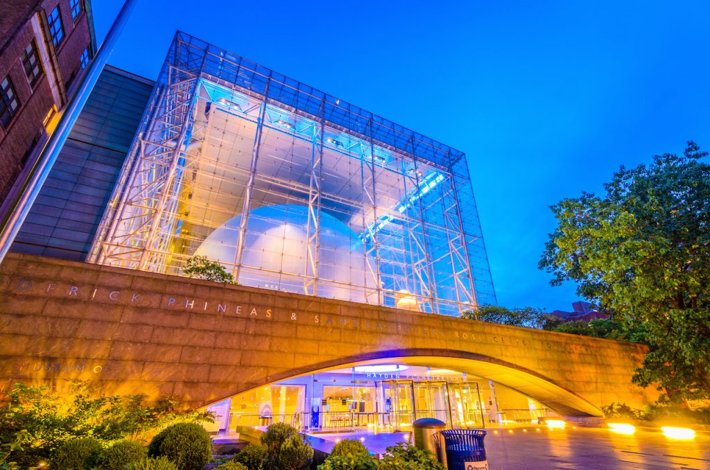 The Hayden Planetarium in New York, NY.