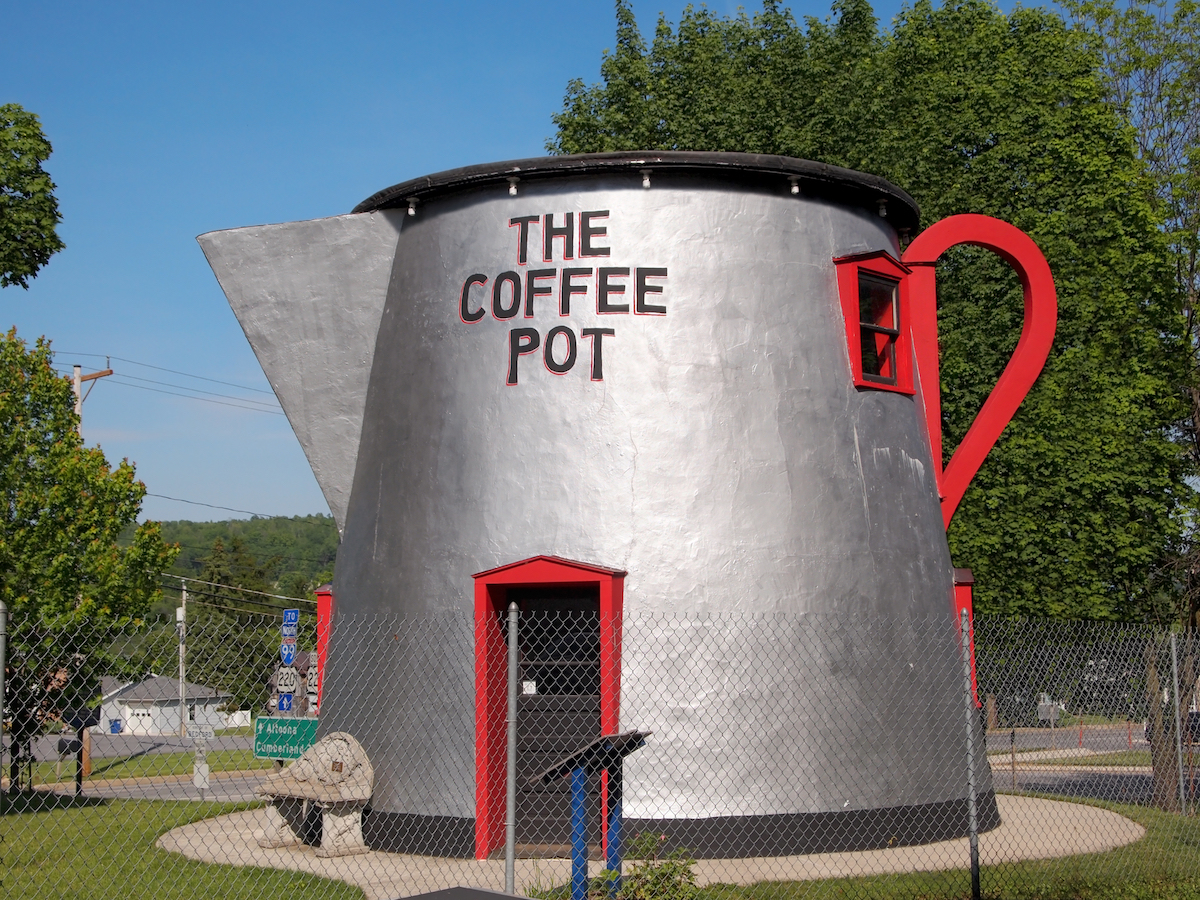 Giant Roadside Coffee Pot