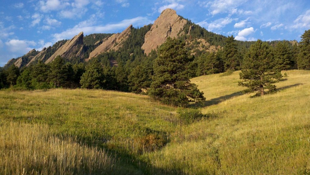 Chautauqua Park on a sunny day in Boulder, CO