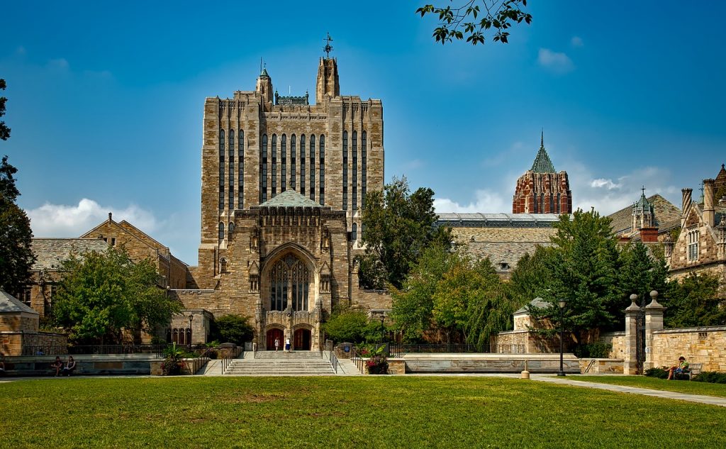 Front of Yale University