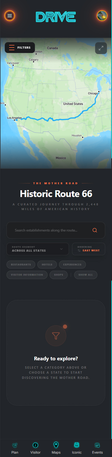 Route 66 App Screen 17