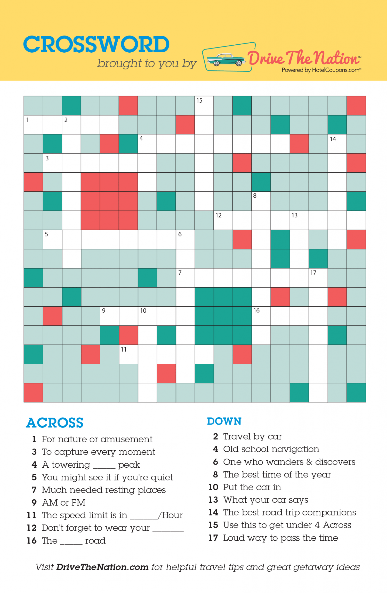 crossword Drive The Nation