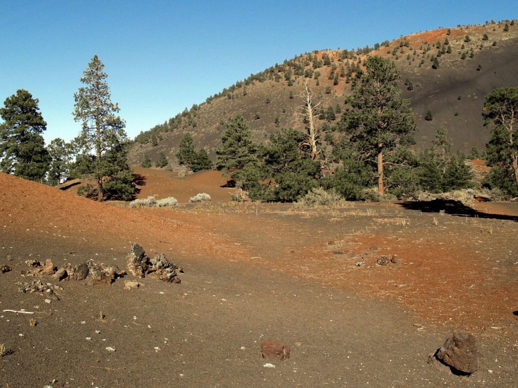 Sunset Crater Volcano National Monument in Flagstaff Arizona 