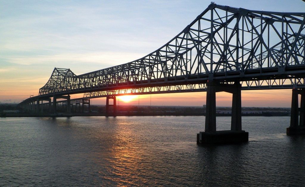 A bridge over water in Mississippi 